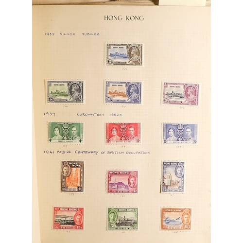 36 - COLLECTIONS & ACCUMULATIONS BRITISH EMPIRE an old time collection in seven spring back albums, with ... 