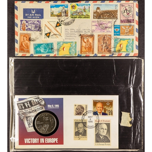 47 - COLLECTIONS & ACCUMULATIONS 1840's - 2010's COVERS & CARDS a box of Commercial covers, picture postc... 