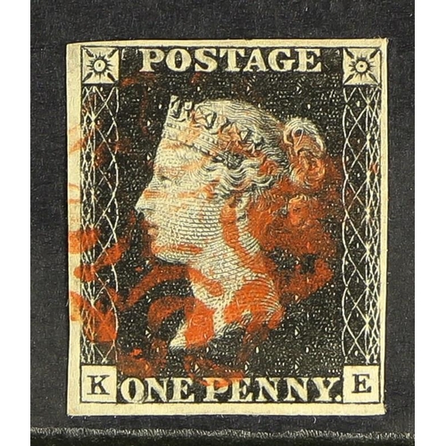 511 - GB.PENNY BLACKS 1840 1d black, plate 10 