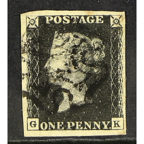 514 - GB.PENNY BLACKS 1840 1d black plate 5 