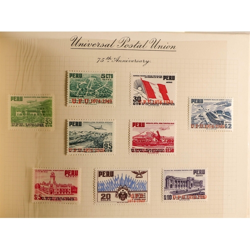 53 - COLLECTIONS & ACCUMULATIONS UNIVERSAL POSTAL UNION 1949 overseas issues, a fine mint collection incl... 