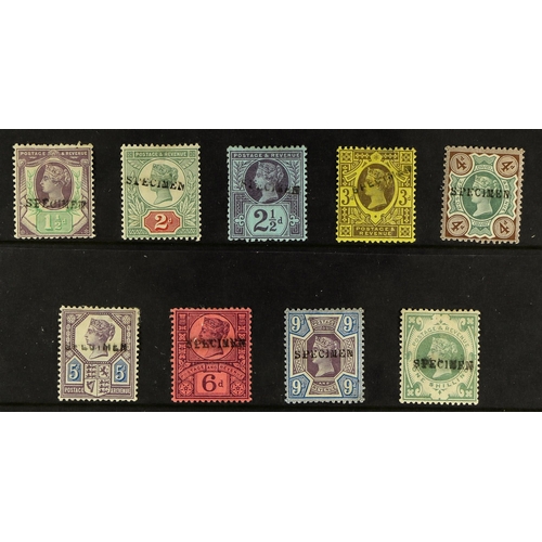 613 - GB.QUEEN VICTORIA 1887 JUBILEE range to 9d and 1s green with 