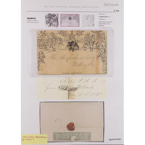 623 - GB.QUEEN VICTORIA MALTESE CROSS CANCELLATIONS EX. THE ROCKOFF COLLECTION a range of wrappers and cov... 