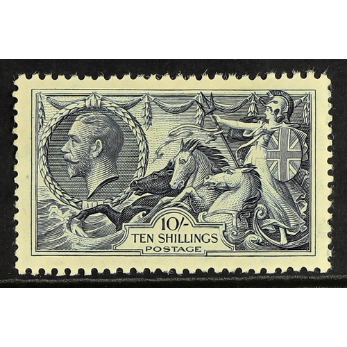 653 - GB.GEORGE V 1934 10s indigo Seahorse, SG 452, fine mint. Cat. £350.