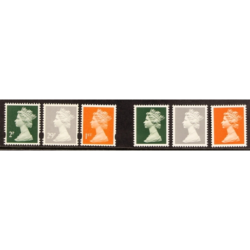 681 - GB.ELIZABETH II 1997 MACHIN UNDENOMINATED TRIAL PRINTINGS by Courvoisier of Switzerland, three examp... 