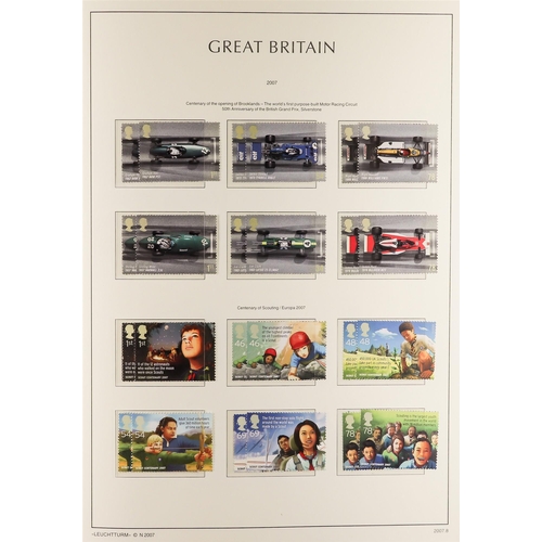 682 - GB.ELIZABETH II 2000  -2009 collection in Lighthouse hingeless album. Not complete and with duplicat... 