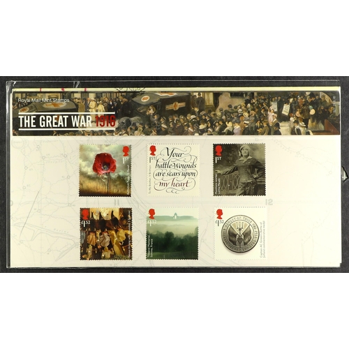 689 - GB.ELIZABETH II 2016 The Great War ERROR Presentation pack (No. 627, Albert for Alfred), with barcod... 