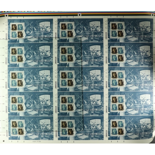 713 - GB.ELIZABETH II PRESS SHEETS collection of these limited run sheets of uncut miniature sheets in pos... 