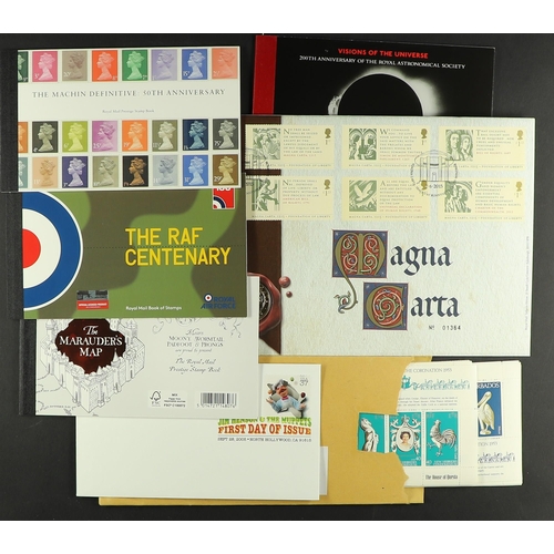 721 - GB.ELIZABETH II SMALL SORTER WITH FACE VALUE. Includes presentation packs, booklets, FDCs, loose sta... 