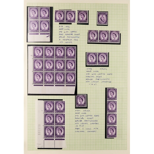 730 - GB.ELIZABETH II WILDINGS COLLECTION written up in an album, arranged by value with mint (much never ... 