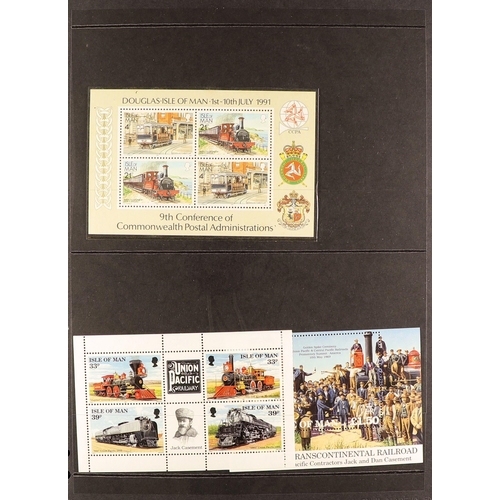 731 - GB.ISLANDS ISLE OF MAN 1978-91 never hinged mint collection in an album, face value +/-£160. (Qty)