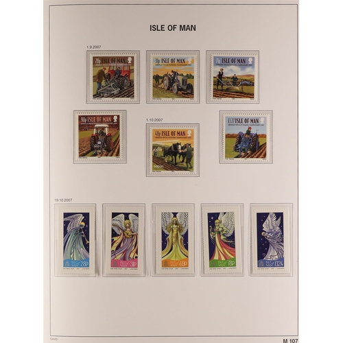 736 - GB.ISLANDS ISLE OF MAN 1973 - 2010 in 2 Stanley Gibbons dedicated hingeless albums. From 2009 the pa... 