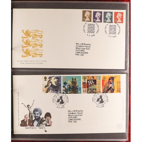 741 - GB.FIRST DAY COVERS 1937-2000 COLLECTION seven albums and loose, incl. Machins etc with values to £1... 