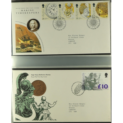 743 - GB.FIRST DAY COVERS 1981-2009 COLLECTION of Bureau issues displayed in six Royal Mail cover albums, ... 