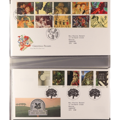 743 - GB.FIRST DAY COVERS 1981-2009 COLLECTION of Bureau issues displayed in six Royal Mail cover albums, ... 