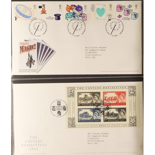 743 - GB.FIRST DAY COVERS 1981-2009 COLLECTION of Bureau issues displayed in six Royal Mail cover albums, ... 