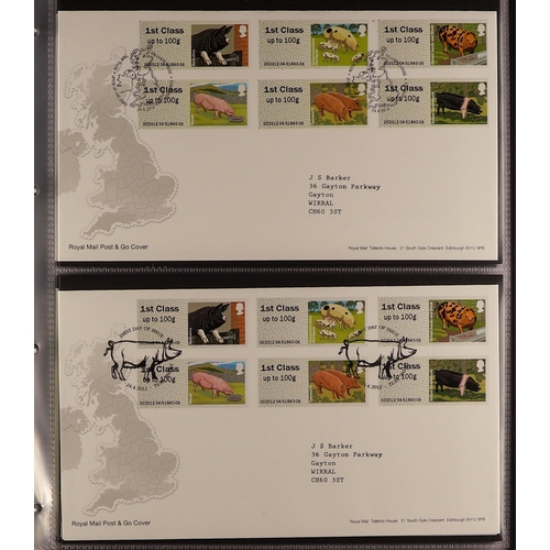 745 - GB.FIRST DAY COVERS 1988-2017 a clean collection in seven Royal Mail cover albums. (+/- 400 covers)