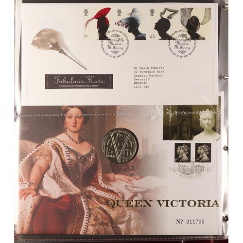 746 - GB.FIRST DAY COVERS 1996-2009 collection in six Royal Mail cover albums, incl. some coin covers (30+... 