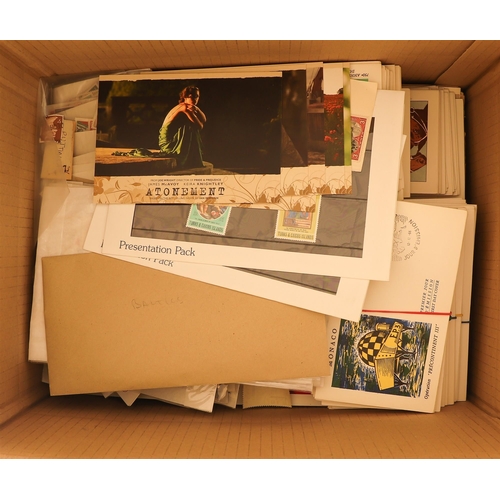 78 - COLLECTIONS & ACCUMULATIONS TWO BOXES OF WORLD with various album pages, sheets, stockpages, in pack... 