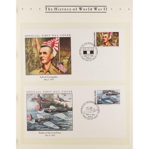 92 - COLLECTIONS & ACCUMULATIONS THE HISTORY OF WORLD WAR TWO Westminster 1989-95 covers collection in tw... 