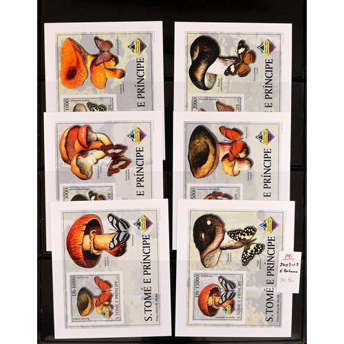 93 - TOPICALS FUNGI OF ST THOMAS & PRINCE ISLANDS 1984-2014 never hinged mint collection incl. 1984 set &... 