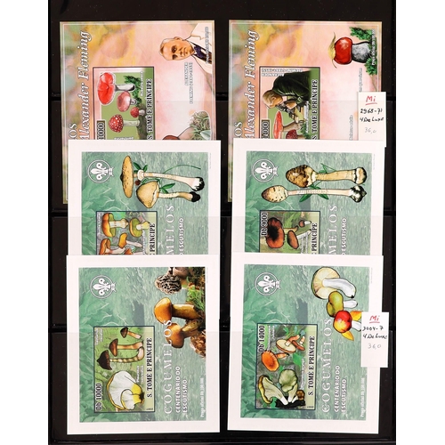 93 - TOPICALS FUNGI OF ST THOMAS & PRINCE ISLANDS 1984-2014 never hinged mint collection incl. 1984 set &... 