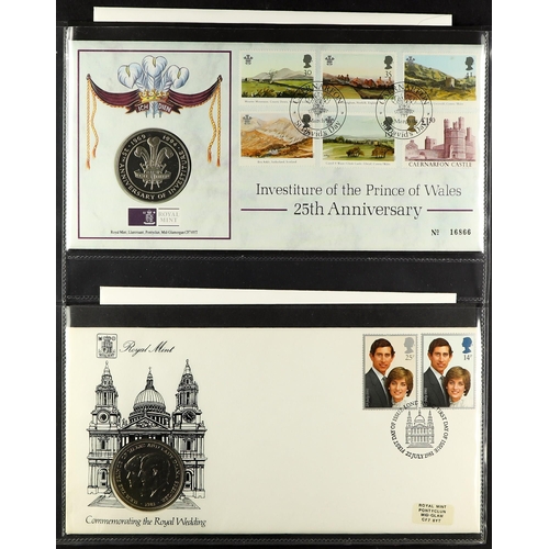 106 - COLLECTIONS & ACCUMULATIONS COIN COVERS of GB and some Commonwealth in an album, incl. Royalty and W... 