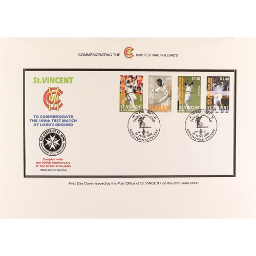 108 - COLLECTIONS & ACCUMULATIONS CRICKET COVER COLLECTIONS in five special albums, with 1977 Australian T... 