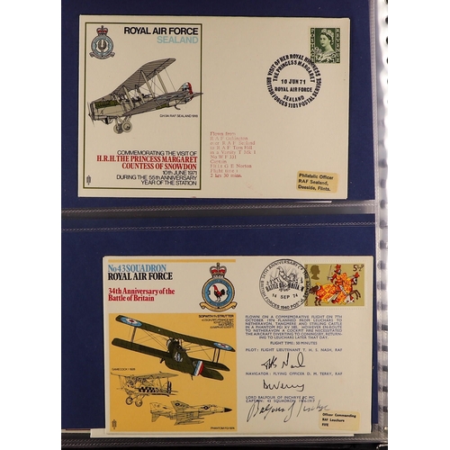 110 - COLLECTIONS & ACCUMULATIONS ROYAL AIR FORCE 1993 ANNIVERSARY COVERS COLLECTION in three Benham suede... 