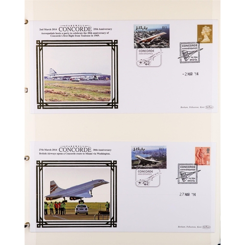 112 - COLLECTIONS & ACCUMULATIONS CONCORDE - BENHAM COVERS 2006-13 covers collection in four albums. (+/- ... 