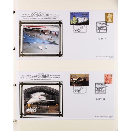 112 - COLLECTIONS & ACCUMULATIONS CONCORDE - BENHAM COVERS 2006-13 covers collection in four albums. (+/- ... 