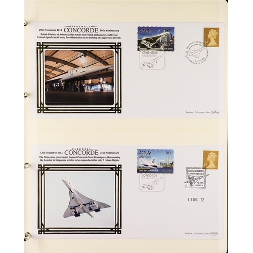 112 - COLLECTIONS & ACCUMULATIONS CONCORDE - BENHAM COVERS 2006-13 covers collection in four albums. (+/- ... 