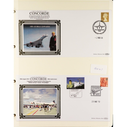 112 - COLLECTIONS & ACCUMULATIONS CONCORDE - BENHAM COVERS 2006-13 covers collection in four albums. (+/- ... 