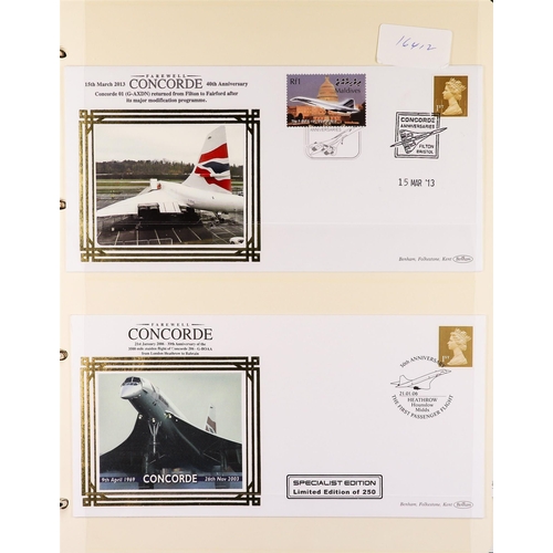 112 - COLLECTIONS & ACCUMULATIONS CONCORDE - BENHAM COVERS 2006-13 covers collection in four albums. (+/- ... 