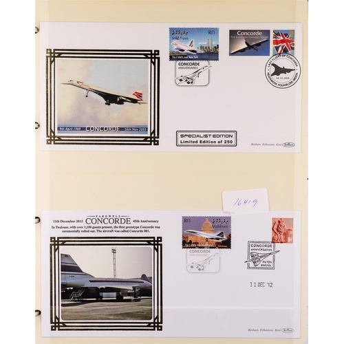 112 - COLLECTIONS & ACCUMULATIONS CONCORDE - BENHAM COVERS 2006-13 covers collection in four albums. (+/- ... 