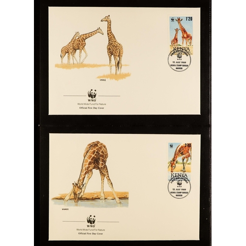 115 - COLLECTIONS & ACCUMULATIONS SOUVENIR COLLECTIONS IN TWO BOXES with WWF in three albums, 50th Anniver... 