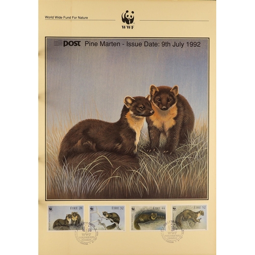 115 - COLLECTIONS & ACCUMULATIONS SOUVENIR COLLECTIONS IN TWO BOXES with WWF in three albums, 50th Anniver... 