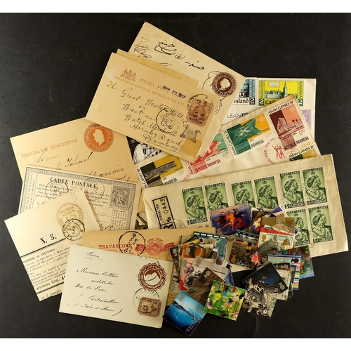 117 - COLLECTIONS & ACCUMULATIONS WORLD CARTON a well picked 1898 Imperial album, couple of well filled ol... 