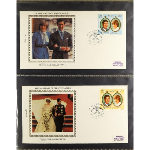 123 - COLLECTIONS & ACCUMULATIONS DIANA - BENHAM SILK COLLECTIONS 1981 Wedding and 1998 Commonwealth minia... 