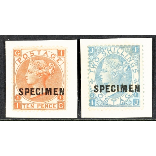 1283 - GB.QUEEN VICTORIA 1867 10d and 2s, each overprinted 