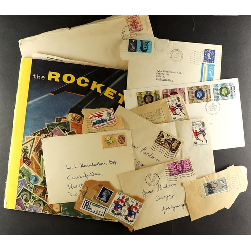 131 - COLLECTIONS & ACCUMULATIONS WORLD GLORY BOX full of albums, FDCs, and stamps in packets. Unchecked a... 