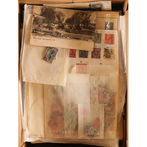 133 - COLLECTIONS & ACCUMULATIONS COMMONWEALTH SORTER SHOEBOX looks useful, with mint or used on cards, in... 