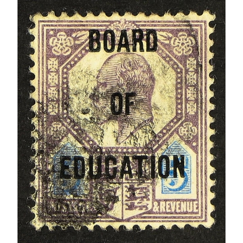 1345 - GB.EDWARD VII OFFICIALS - BOARD OF EDUCATION 1902-04 5d dull purple and ultramarine, SG O86, used wi... 