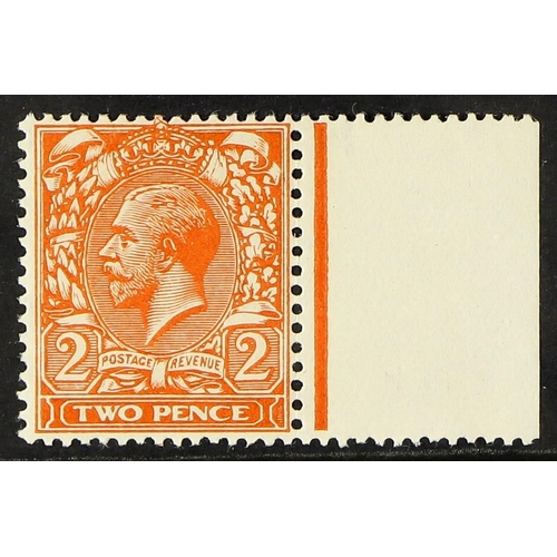 1356 - GB.GEORGE V 1912-24 MISPLACED WATERMARK ERROR ½d orange die I, SG 368, never hinged mint marginal ex... 