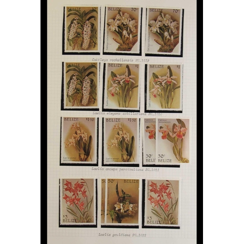 136 - TOPICALS FLOWERS 1930's-1980's world mint & used collection (+/- 350 stamps)