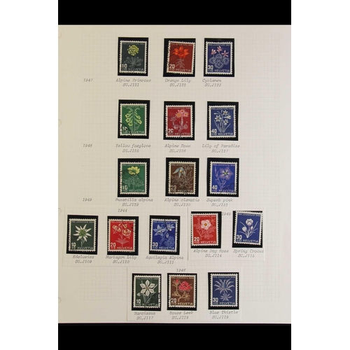 136 - TOPICALS FLOWERS 1930's-1980's world mint & used collection (+/- 350 stamps)