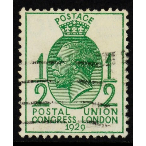 1368 - GB.GEORGE V 1929 ½d green PUC, showing 