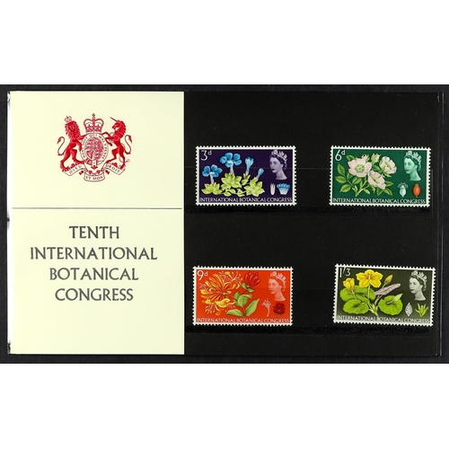 1372 - GB.ELIZABETH II 1964 Geographical and Botanical Presentation Packs, small tape mark on back of each.... 