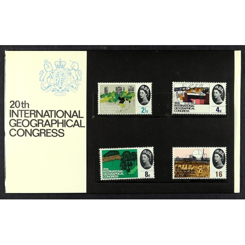 1372 - GB.ELIZABETH II 1964 Geographical and Botanical Presentation Packs, small tape mark on back of each.... 