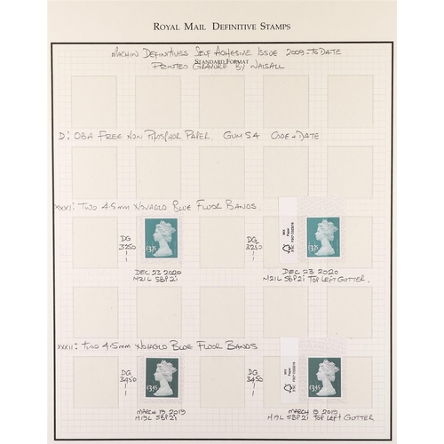 1376 - GB.ELIZABETH II 1971 - 2019 DEFINITIVE COLLECTION in 12 dedicated Royal Mail album. Identified stamp... 